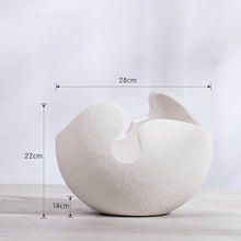 Load image into Gallery viewer, Creative Ceramic Eggshell Vase - Abstract Shaped Planter for Modern Decor
