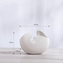 Load image into Gallery viewer, Creative Ceramic Eggshell Vase - Abstract Shaped Planter for Modern Decor
