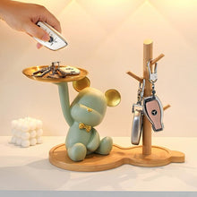 Load image into Gallery viewer, Nordic Bear Tray &amp; Key Holder | Stylish Desktop Organizer
