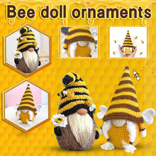 Load image into Gallery viewer, &quot;Bee Day Knitted Plush Gnome Doll – Bumblebee Home Decor with Flower and Wings&quot;
