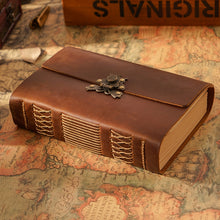 Load image into Gallery viewer, Handmade Vintage Leather Journal | Traveler&#39;s Sketchbook Diary
