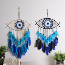 Load image into Gallery viewer, Evil Eye Dreamcatcher | Hanging Decor
